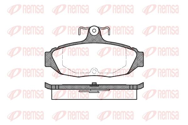 REMSA 0528.00 Brake Pad Set, disc brake