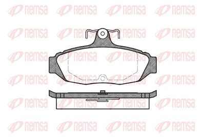 Brake Pad Set, disc brake REMSA 0528.00