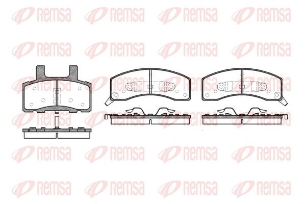 REMSA 0530.02 Brake Pad Set, disc brake