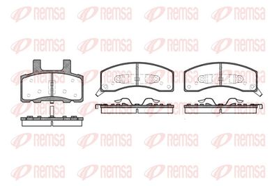 Brake Pad Set, disc brake REMSA 0530.02