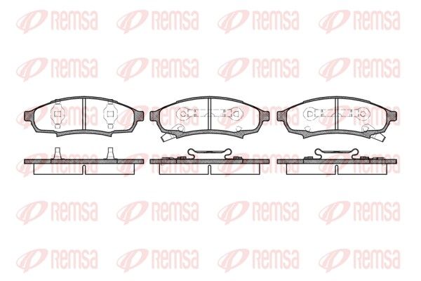 REMSA 0531.02 Brake Pad Set, disc brake