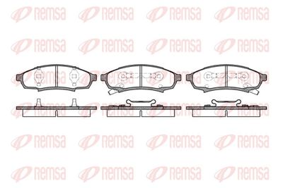 Brake Pad Set, disc brake REMSA 0531.02