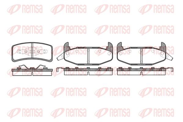 REMSA 0532.02 Brake Pad Set, disc brake