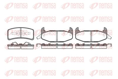 Brake Pad Set, disc brake REMSA 0532.02