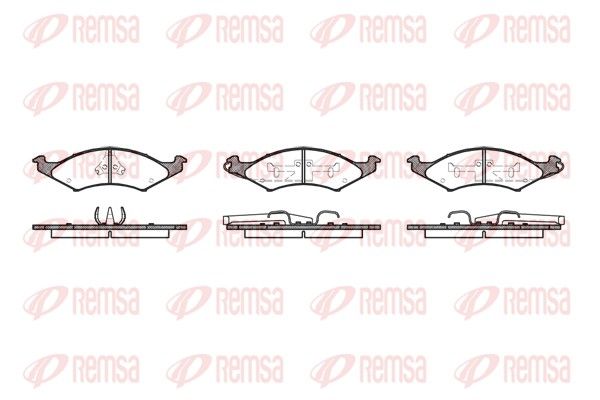REMSA 0535.00 Brake Pad Set, disc brake