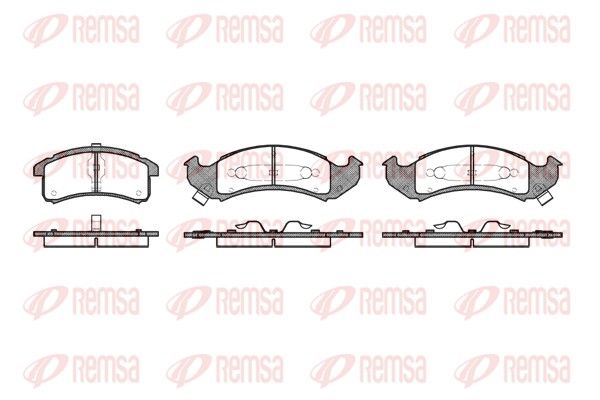 REMSA 0537.02 Brake Pad Set, disc brake