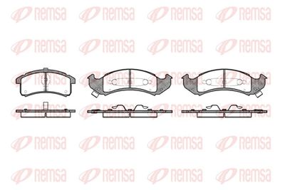 Brake Pad Set, disc brake REMSA 0537.02