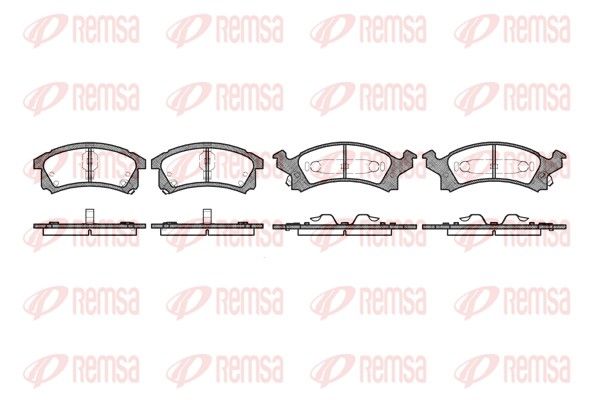 REMSA 0538.04 Brake Pad Set, disc brake
