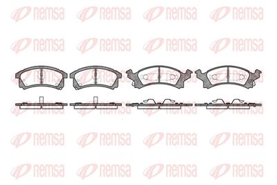 Brake Pad Set, disc brake REMSA 0538.04