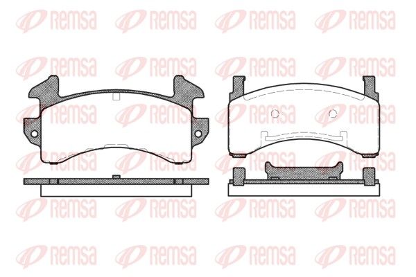 REMSA 0543.00 Brake Pad Set, disc brake