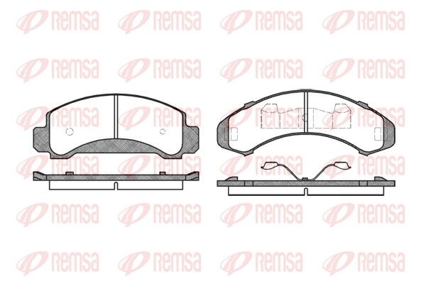 REMSA 0550.00 Brake Pad Set, disc brake