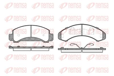 Brake Pad Set, disc brake REMSA 0550.00