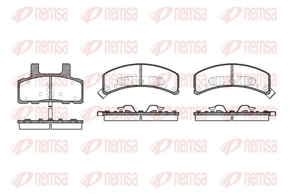 REMSA 0552.02 Brake Pad Set, disc brake