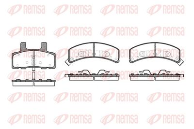 Brake Pad Set, disc brake REMSA 0552.02