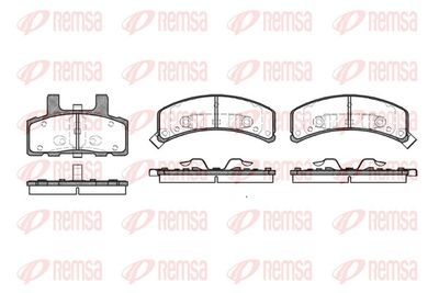 Brake Pad Set, disc brake REMSA 0552.32