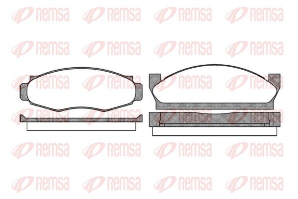 REMSA 0553.00 Brake Pad Set, disc brake