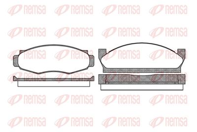 Brake Pad Set, disc brake REMSA 0553.00