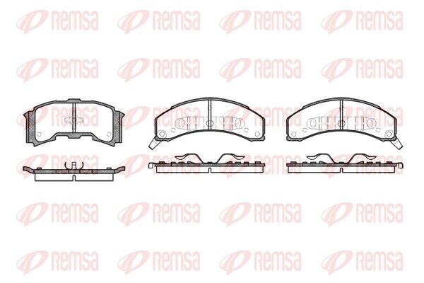 REMSA 0559.00 Brake Pad Set, disc brake