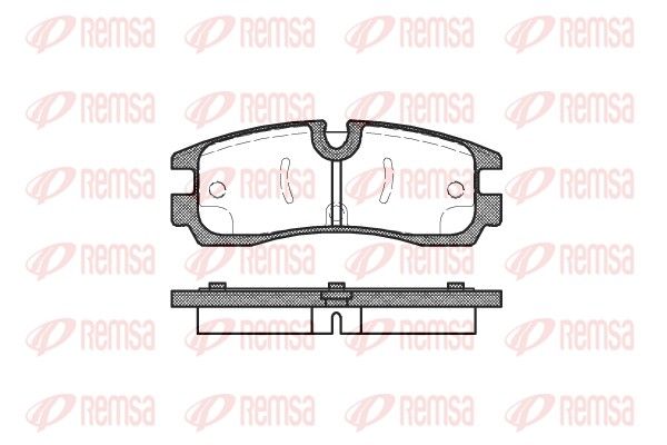 REMSA 0566.30 Brake Pad Set, disc brake