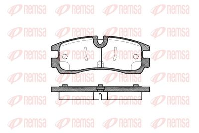 Brake Pad Set, disc brake REMSA 0566.30