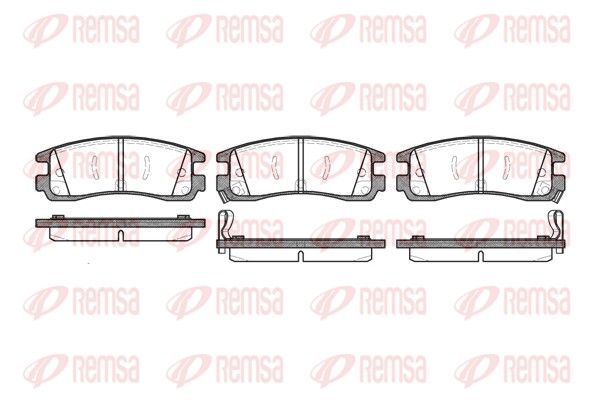 REMSA 0566.22 Brake Pad Set, disc brake