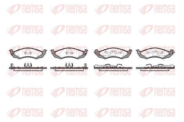 REMSA 0568.02 Brake Pad Set, disc brake