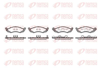 Brake Pad Set, disc brake REMSA 0568.02
