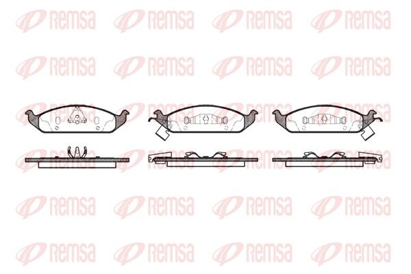 REMSA 0570.02 Brake Pad Set, disc brake