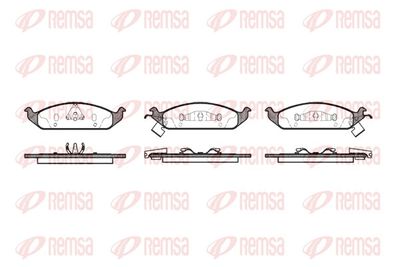 Brake Pad Set, disc brake REMSA 0570.02