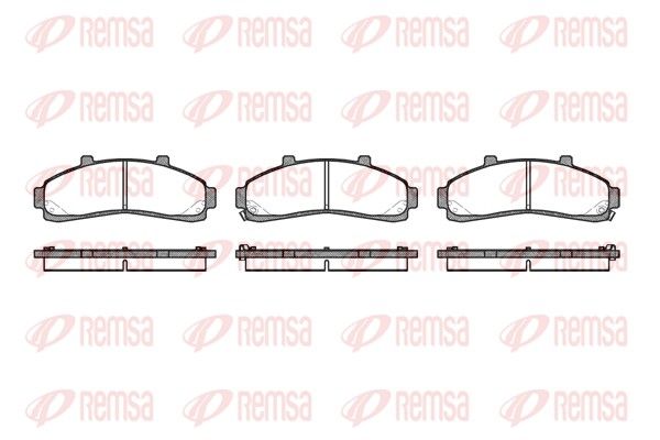 REMSA 0571.02 Brake Pad Set, disc brake