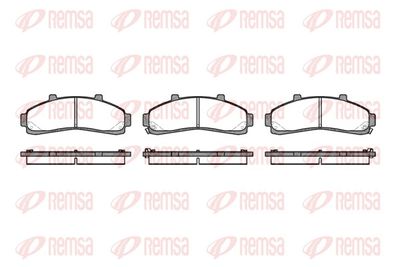 Brake Pad Set, disc brake REMSA 0571.02