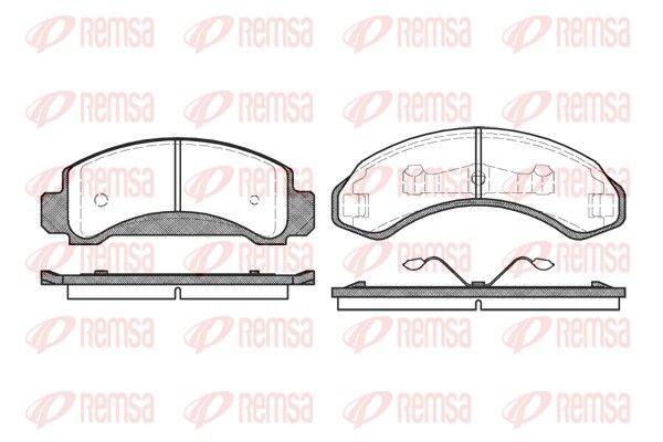 REMSA 0572.00 Brake Pad Set, disc brake