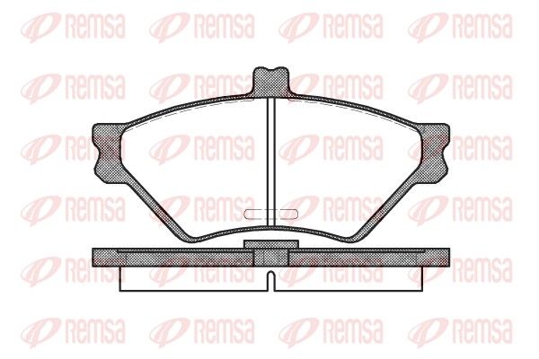 REMSA 0574.00 Brake Pad Set, disc brake
