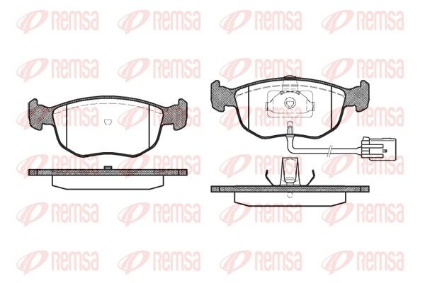 REMSA 0575.02 Brake Pad Set, disc brake