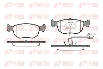 Brake Pad Set, disc brake REMSA 0575.02