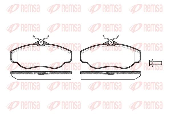REMSA 0576.00 Brake Pad Set, disc brake