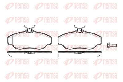 Brake Pad Set, disc brake REMSA 0576.00