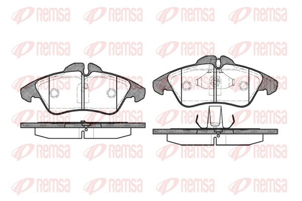 REMSA 0578.00 Brake Pad Set, disc brake
