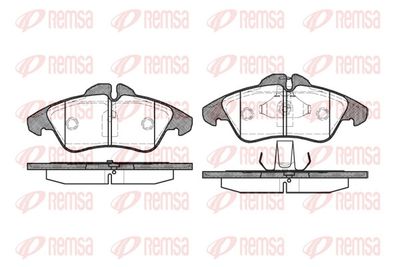 Brake Pad Set, disc brake REMSA 0578.00