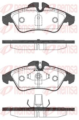 REMSA 0578.10 Brake Pad Set, disc brake