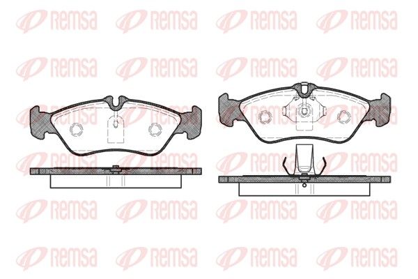 REMSA 0580.00 Brake Pad Set, disc brake