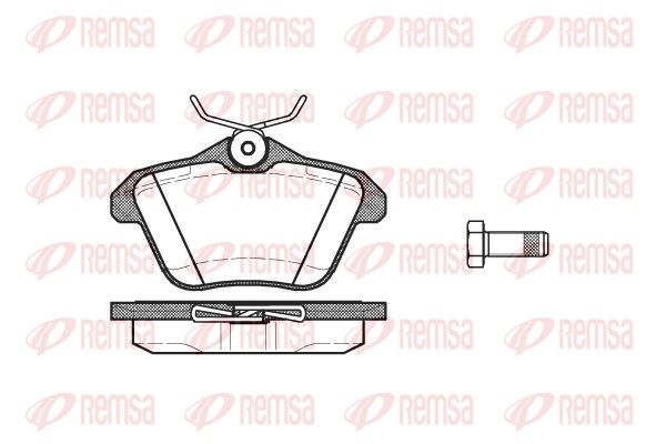 REMSA 0581.10 Brake Pad Set, disc brake