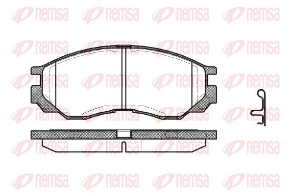 REMSA 0583.00 Brake Pad Set, disc brake