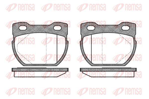 REMSA 0584.00 Brake Pad Set, disc brake