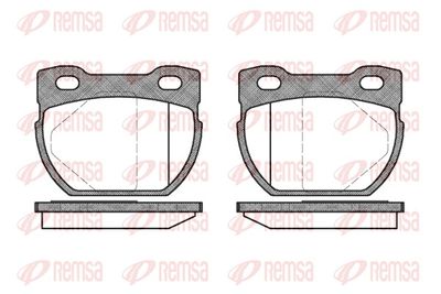 Brake Pad Set, disc brake REMSA 0584.00
