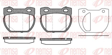 REMSA 0584.20 Brake Pad Set, disc brake