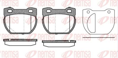Brake Pad Set, disc brake REMSA 0584.20