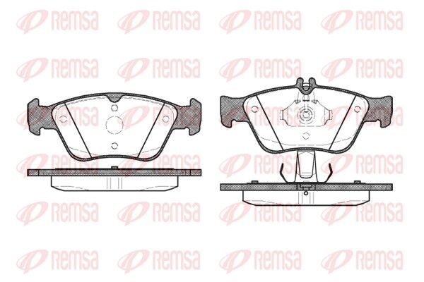 REMSA 0586.10 Brake Pad Set, disc brake