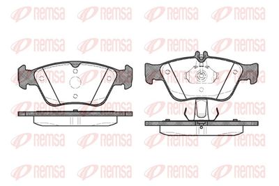 Brake Pad Set, disc brake REMSA 0586.10