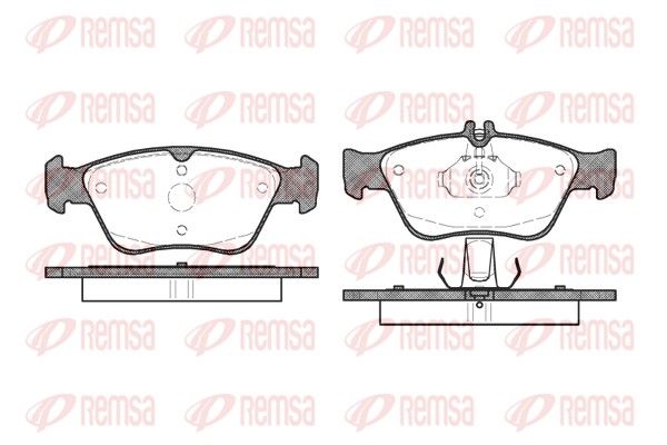 REMSA 0586.00 Brake Pad Set, disc brake